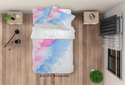 3D Abstract Color Graffiti Quilt Cover Set Bedding Set Duvet Cover Pillowcases 268- Jess Art Decoration