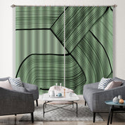 3D Landscape Mountain Forest Green Plant Curtains and Drapes GD 3680- Jess Art Decoration