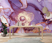 3D Watercolor Purple Marble Wall Mural Wallpaper LQH 165- Jess Art Decoration