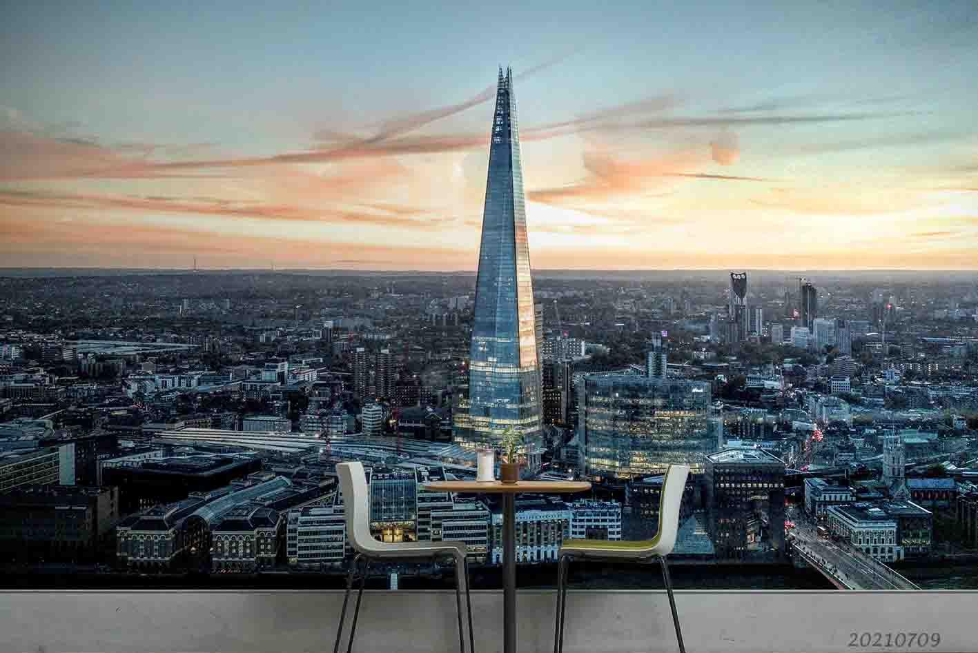 3D City Landmark Building Wall Mural Wallpaper SWW3977- Jess Art Decoration