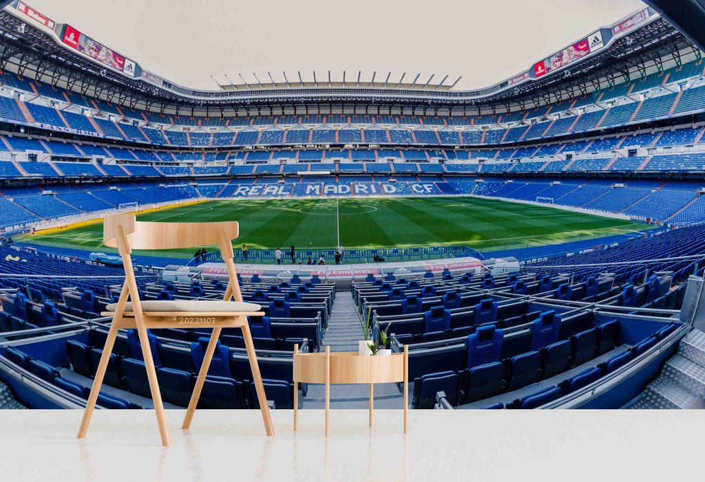 A general view inside of Real Madrid's Santiago Bernabeu stadium on... News  Photo - Getty Images