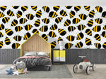 3D Cartoon Flying Bee Wall Mural Wallpaper LXL 1405- Jess Art Decoration