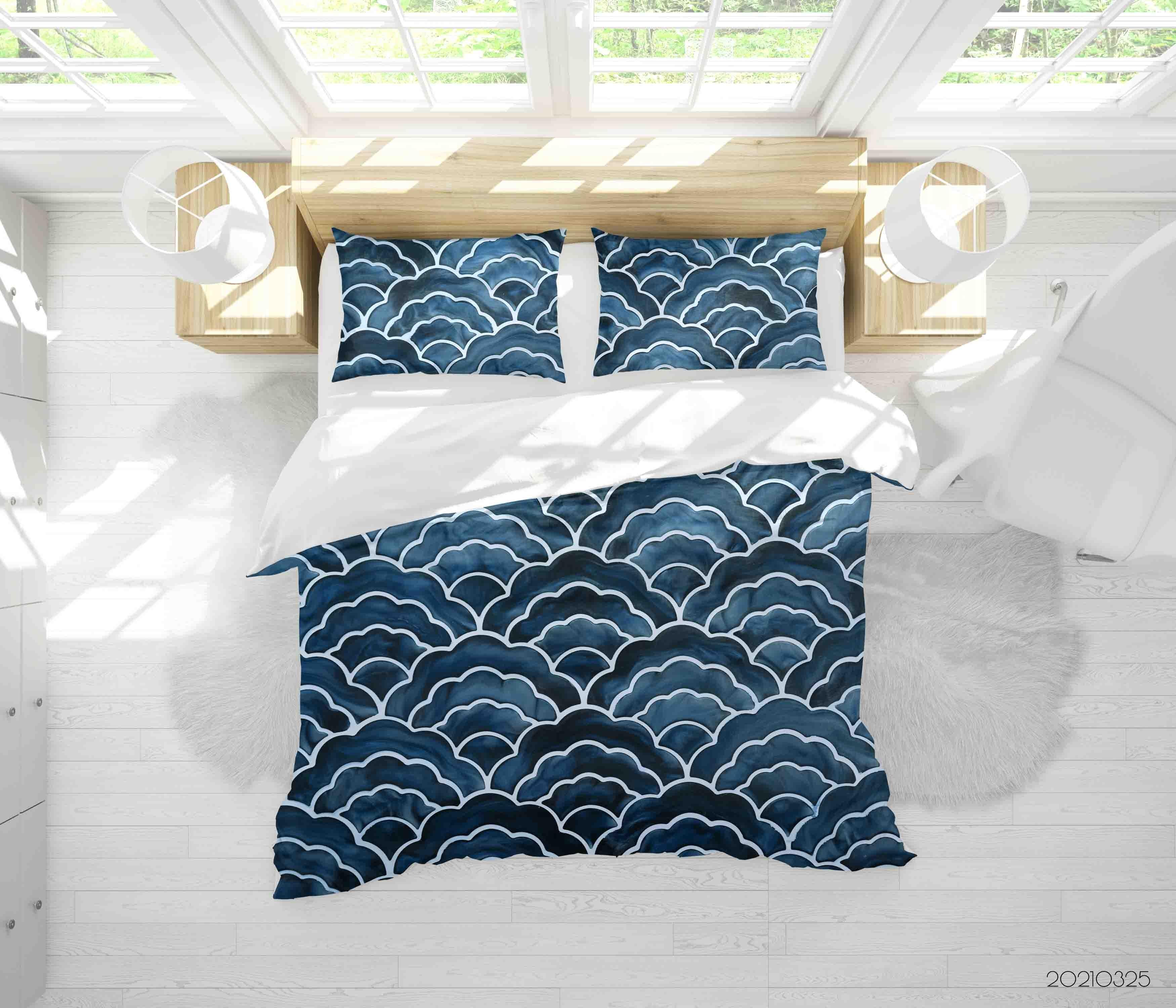 3D Abstract Japanese Pattern Quilt Cover Set Bedding Set Duvet Cover Pillowcases 210- Jess Art Decoration