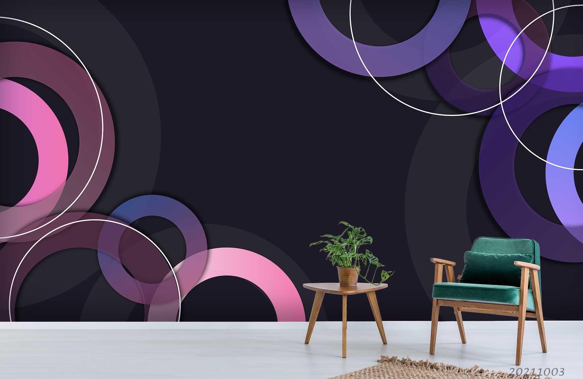 3D Abstract Geometric Background Wall Mural Wallpaper LQH 367- Jess Art Decoration