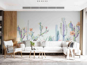 3D Northern Europe Hand-painted  Cactus Fresh Wall Mural Wallpaper SWW5094- Jess Art Decoration