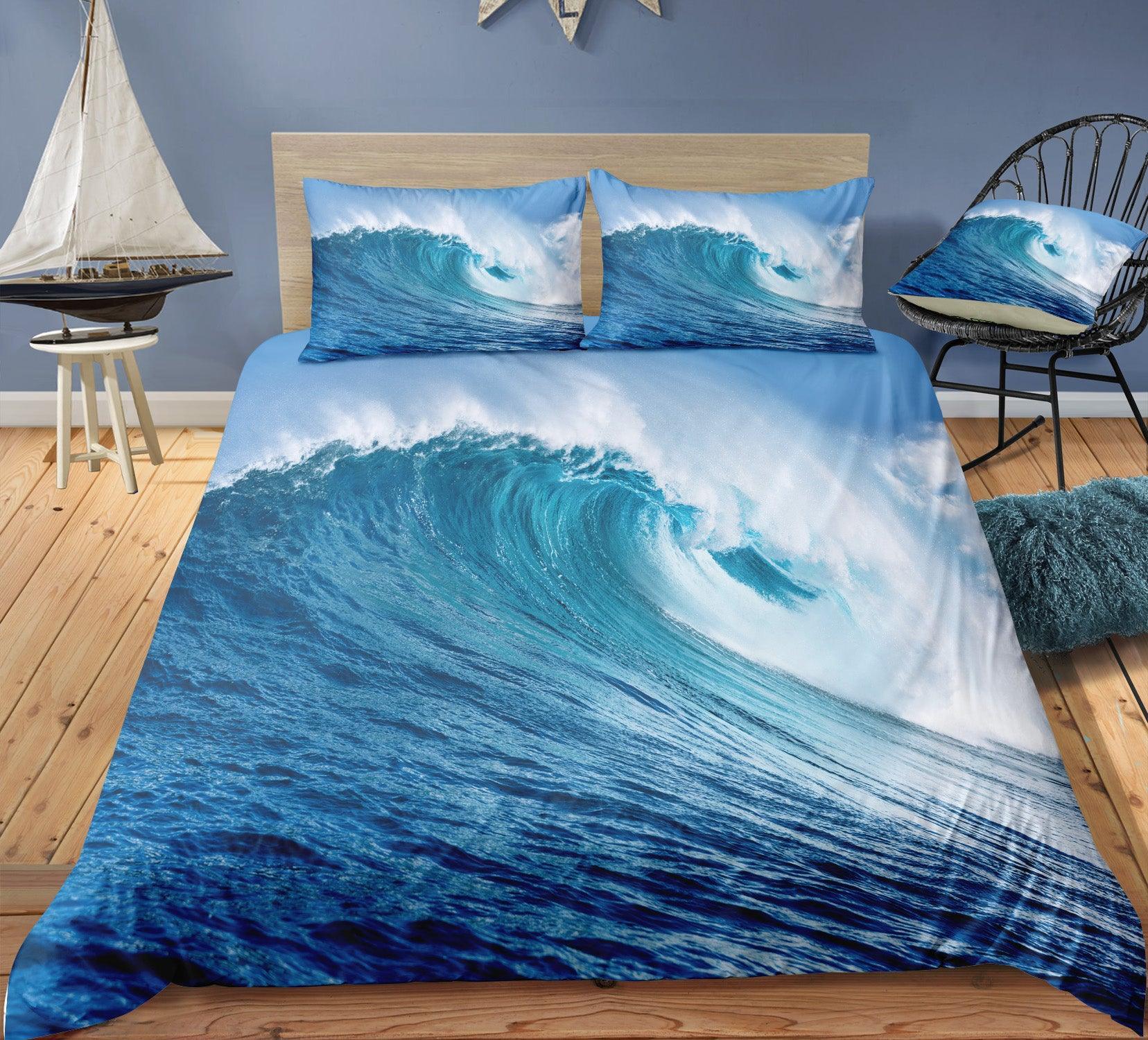 3D Sea Beach Scenery Quilt Cover Set Bedding Set Pillowcases 8- Jess Art Decoration