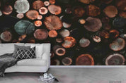 3D Wooden Stump Wall Mural Wallpaper SWW3915- Jess Art Decoration
