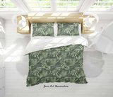 3D Plant Leaves Flower Pattern Quilt Cover Set Bedding Set Duvet Cover Pillowcases WJ 9088- Jess Art Decoration