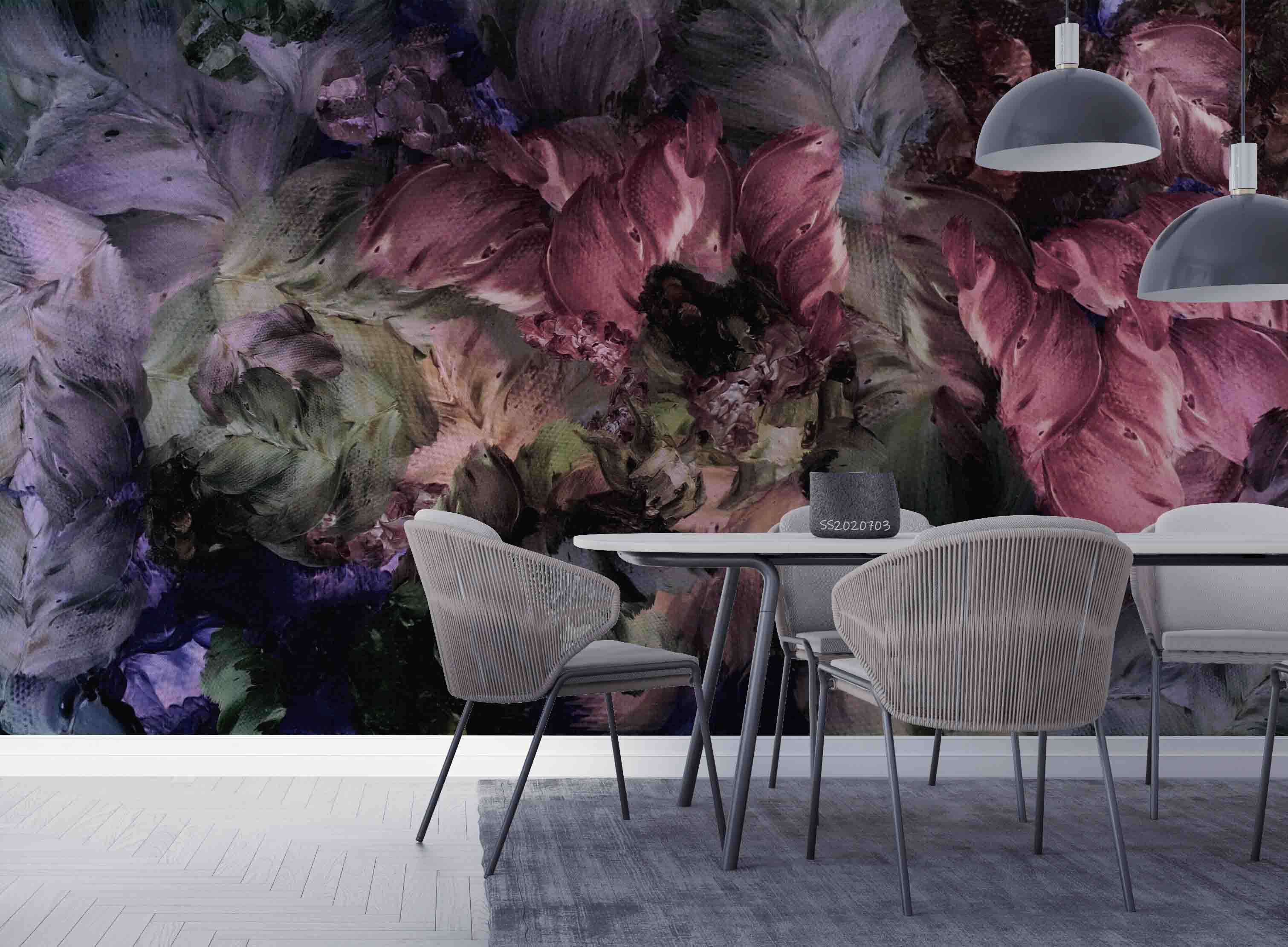 3D Oil Painting Vintage Floral Background Wall Mural Wallpaper GD 1104- Jess Art Decoration