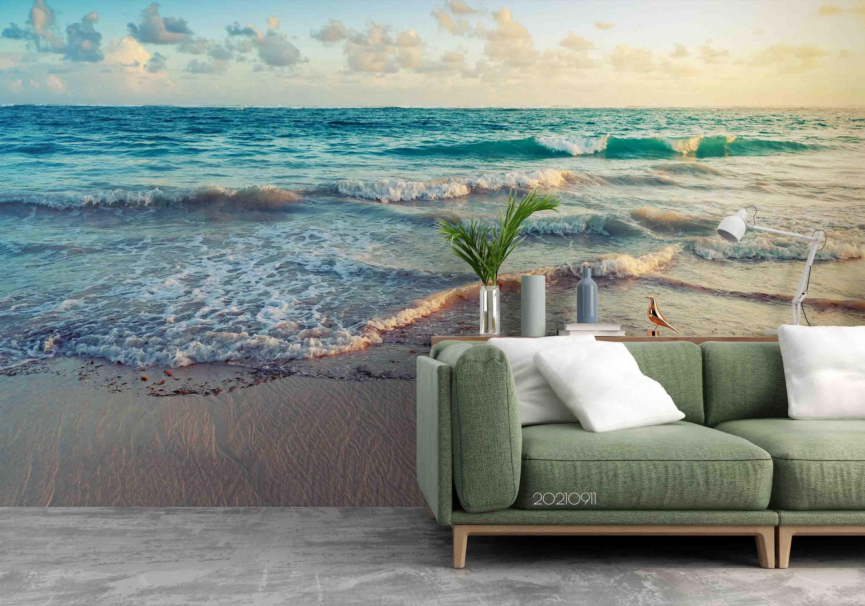 3D Sky Sea Beach Landscape Wall Mural Wallpaper LQH 770- Jess Art Decoration