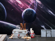 3D Space Universe Planet Wall Mural Wallpaper LQH 278- Jess Art Decoration