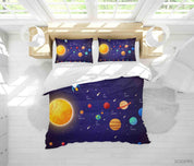 3D Solar Infografia Planetas Pattern Quilt Cover Set Bedding Set Duvet Cover Pillowcases WJ 1869- Jess Art Decoration
