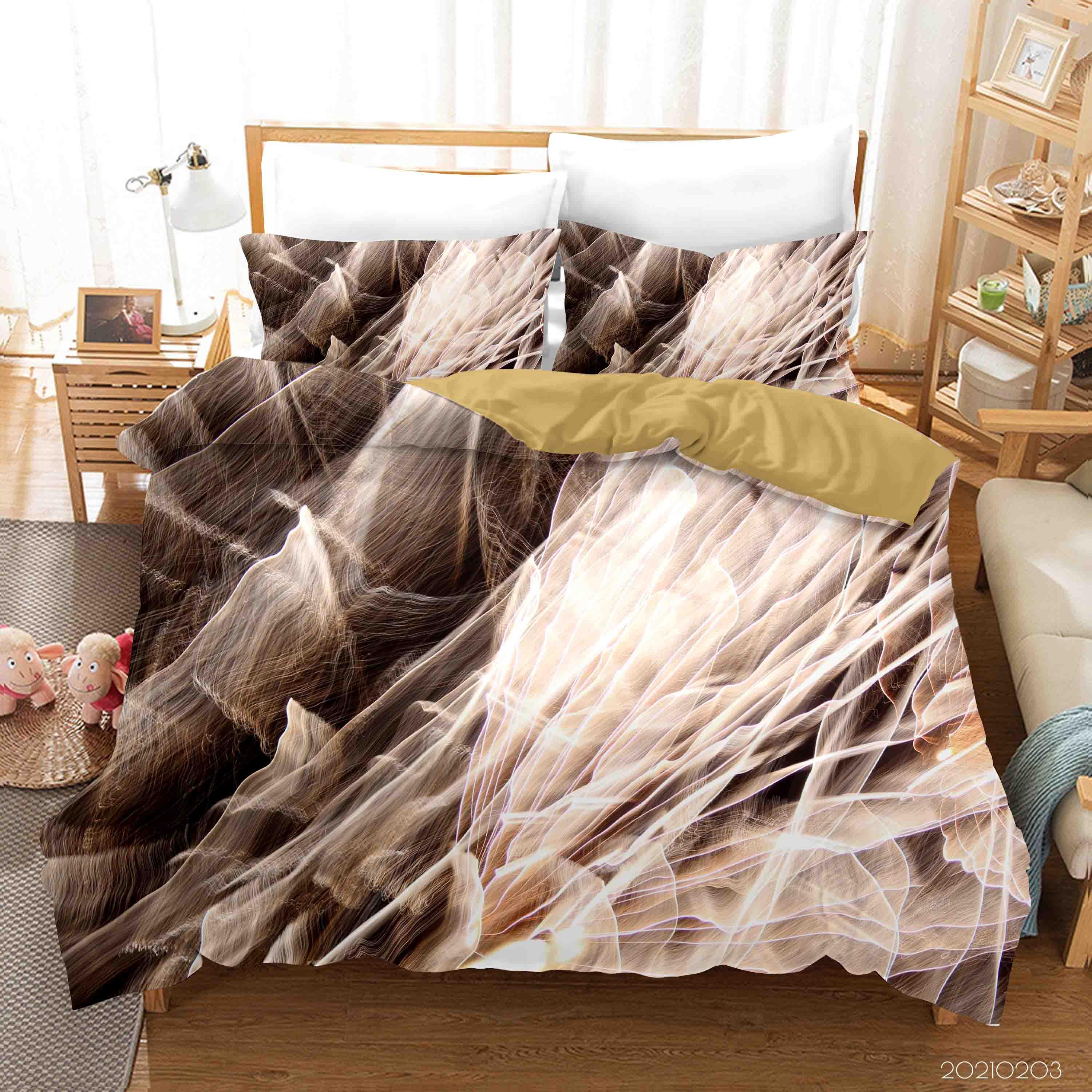 3D Abstract Marble Texture Quilt Cover Set Bedding Set Duvet Cover Pillowcases 16- Jess Art Decoration