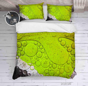 3D Abstract Green Bubble Quilt Cover Set Bedding Set Duvet Cover Pillowcases 132- Jess Art Decoration