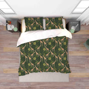 3D Tropical Green Leaf Giraffe Quilt Cover Set Bedding Set Duvet Cover Pillowcases 63- Jess Art Decoration