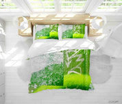 3D Abstract Green Graffiti Quilt Cover Set Bedding Set Duvet Cover Pillowcases 117- Jess Art Decoration