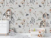 3D Watercolor Floral Leaves Wall Mural Wallpaper LQH 447- Jess Art Decoration