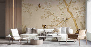 3D Vintage Magnolia Flower Bird Pattern Wall Mural Wallpaper GD 3389- Jess Art Decoration