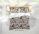 3D Plant Leaves Flower Pattern Quilt Cover Set Bedding Set Duvet Cover Pillowcases WJ 9057- Jess Art Decoration