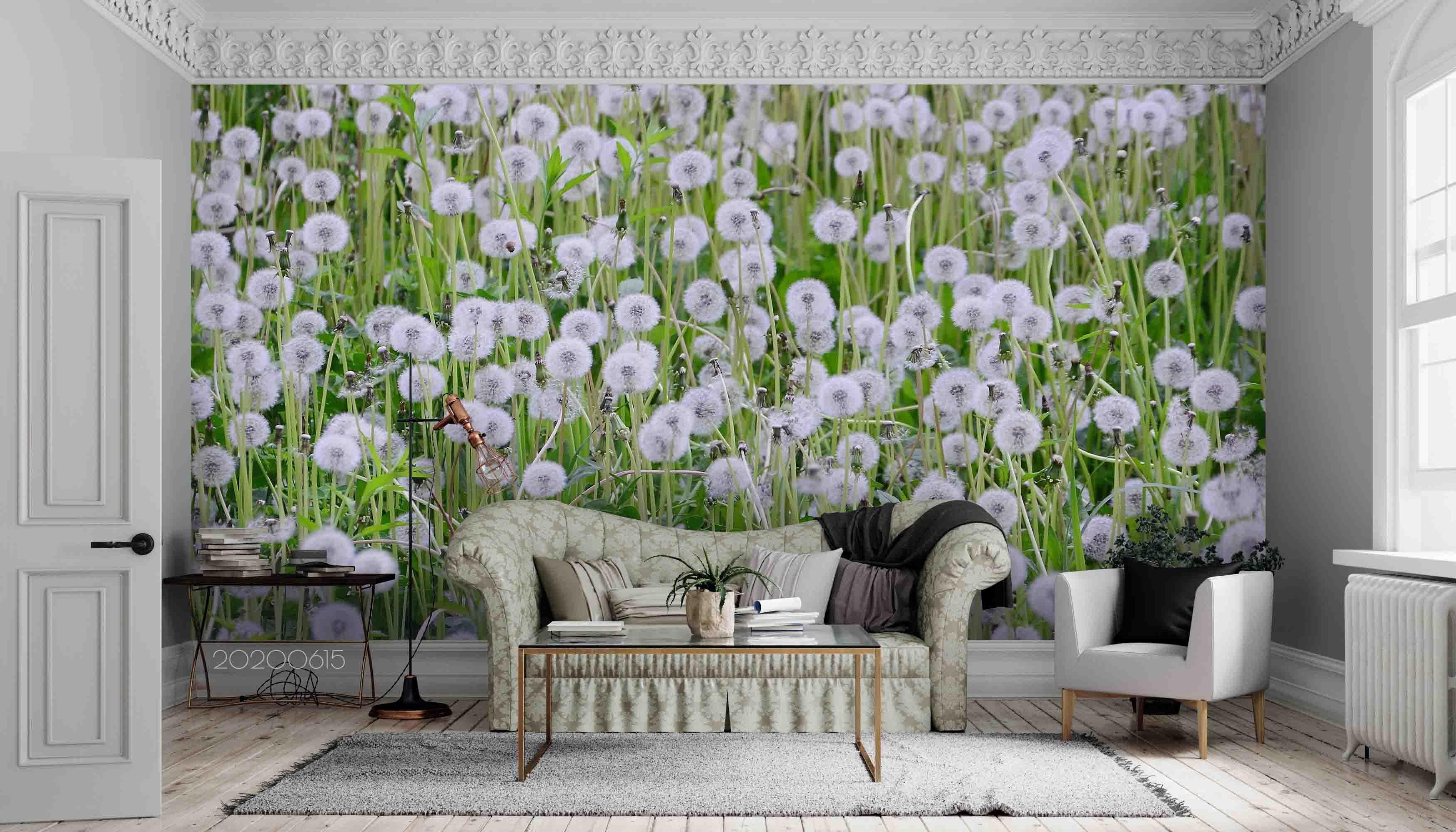 3D Dandelion Pattern Wall Mural Wallpaper A90 LQH- Jess Art Decoration