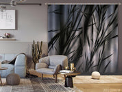 3D Tree Branch Black White Plant Sky Curtains and Drapes GD 3804- Jess Art Decoration