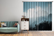3D Landscape Mountain Woods Misty Curtains and Drapes GD 3280- Jess Art Decoration