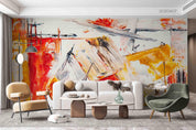 3D Abstract Oil Painting Brushstroke  Color Wall Mural Wallpaper SWW704- Jess Art Decoration