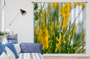 3D Suburbs Plant Goldfinch Flower Yellow Curtains and Drapes GD 3950- Jess Art Decoration