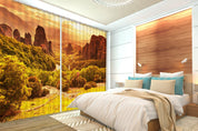 3D Landscape Mountains Forest Curtains and Drapes SF35- Jess Art Decoration