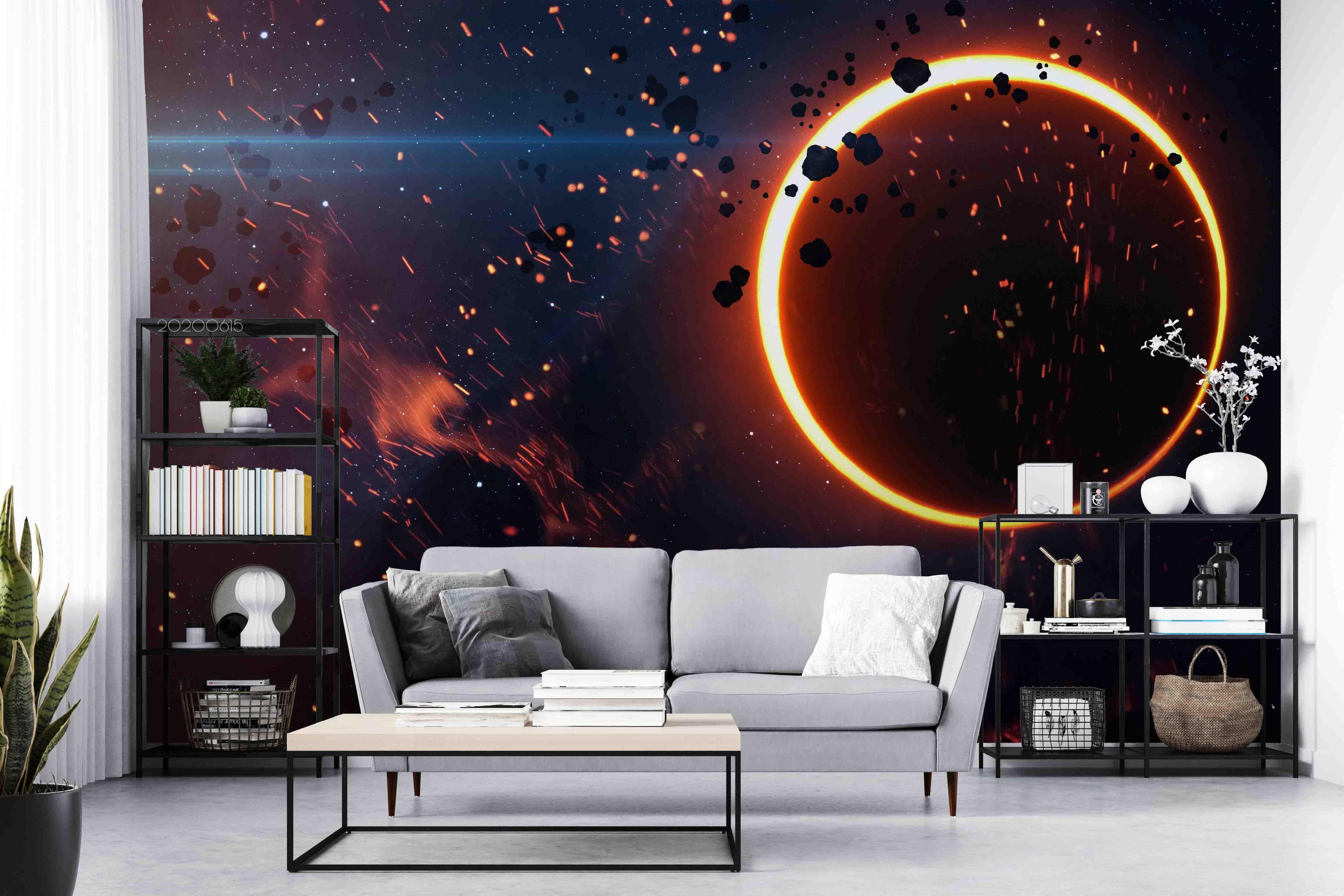 3D Space Planet Wall Mural Wallpaper A049 LQH- Jess Art Decoration