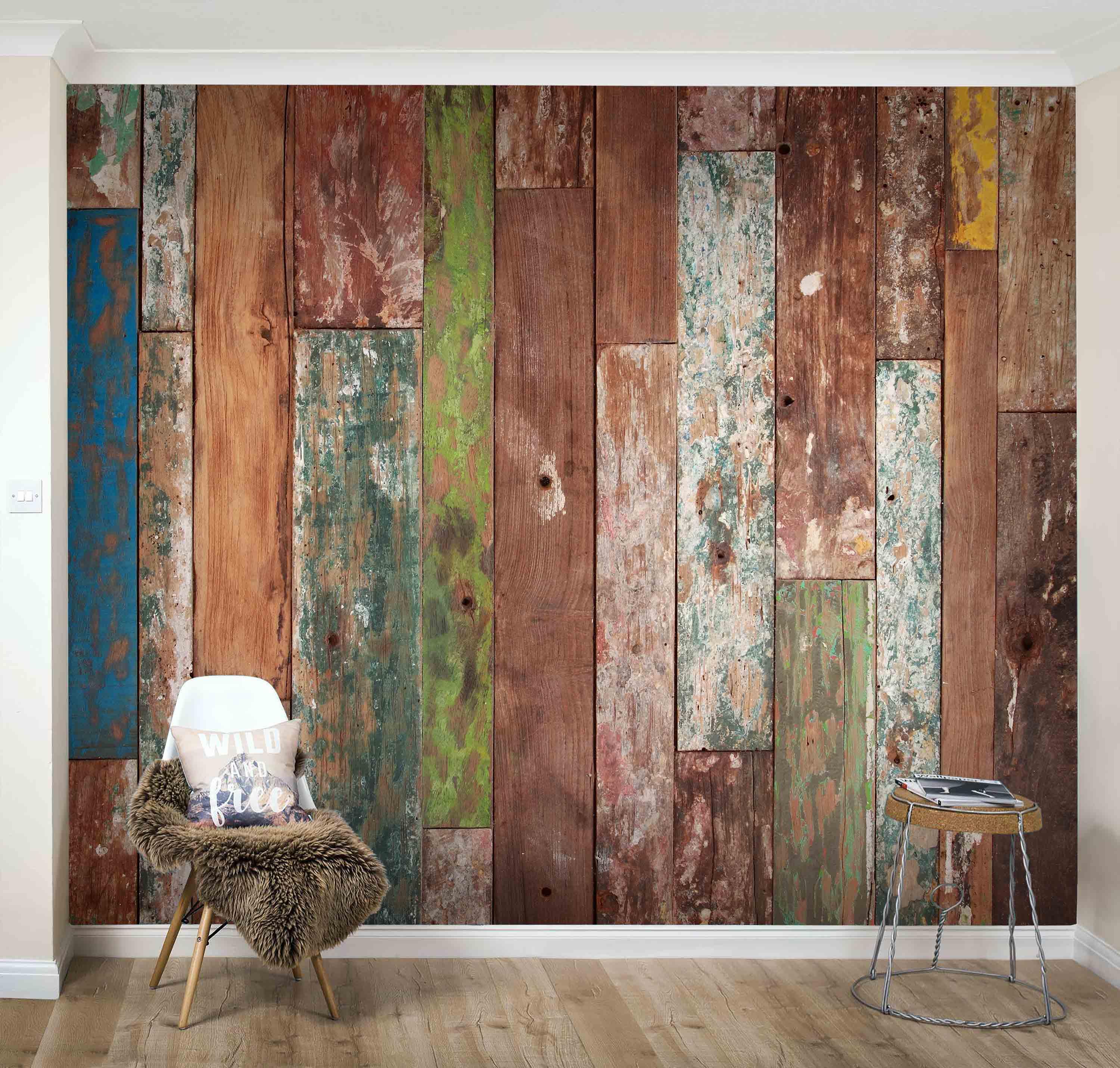 3D Old Wood Background Wall Mural Wallpaper  1- Jess Art Decoration