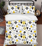 3D Abstract Geometric Pattern Quilt Cover Set Bedding Set Duvet Cover Pillowcases 120- Jess Art Decoration