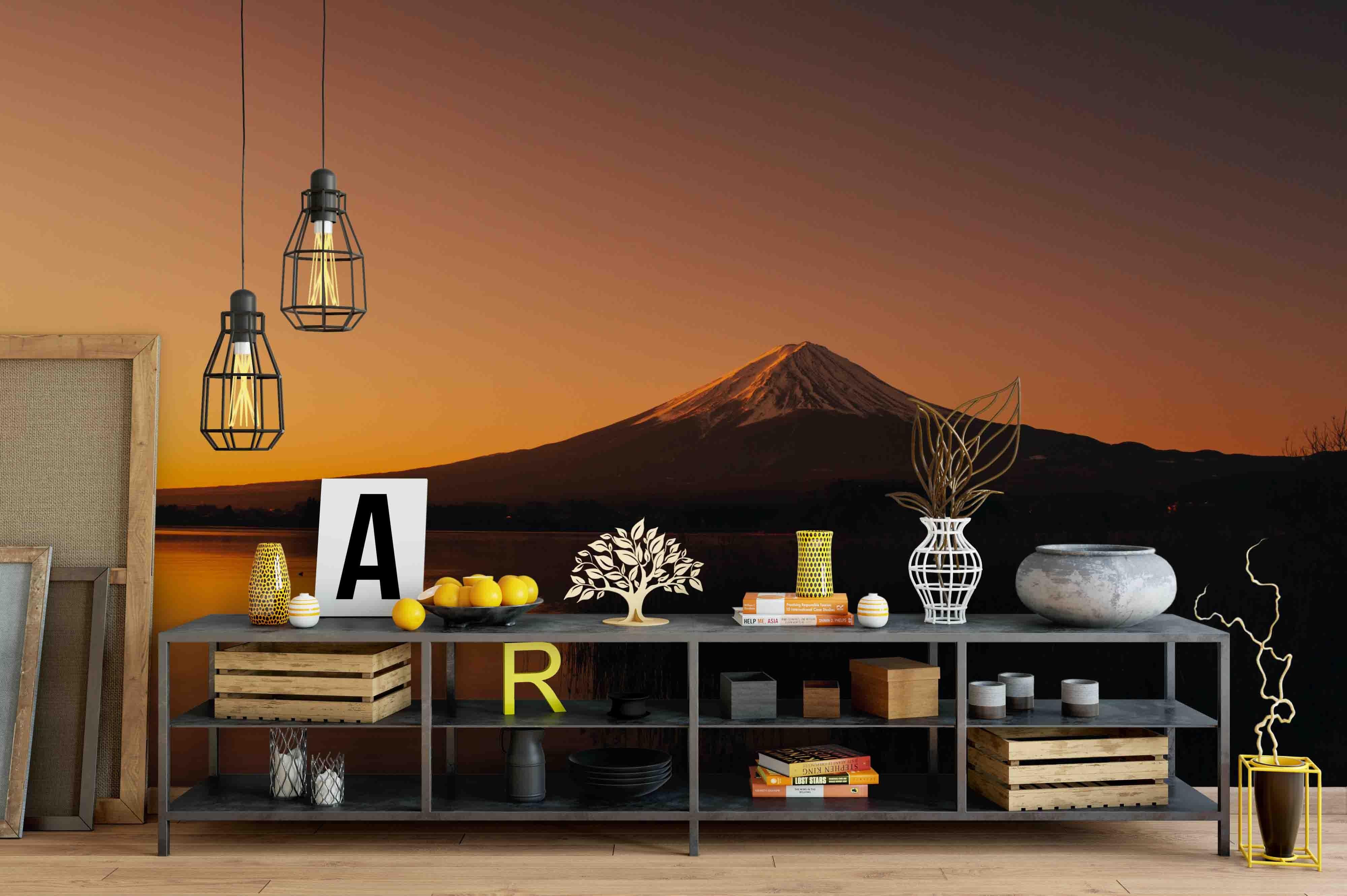3D Dawn Sunrise Mountain Wall Mural Wallpaper sww 9- Jess Art Decoration