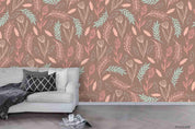 3D Hand Drawn Leaves Plant Wall Mural Wallpaper LXL- Jess Art Decoration