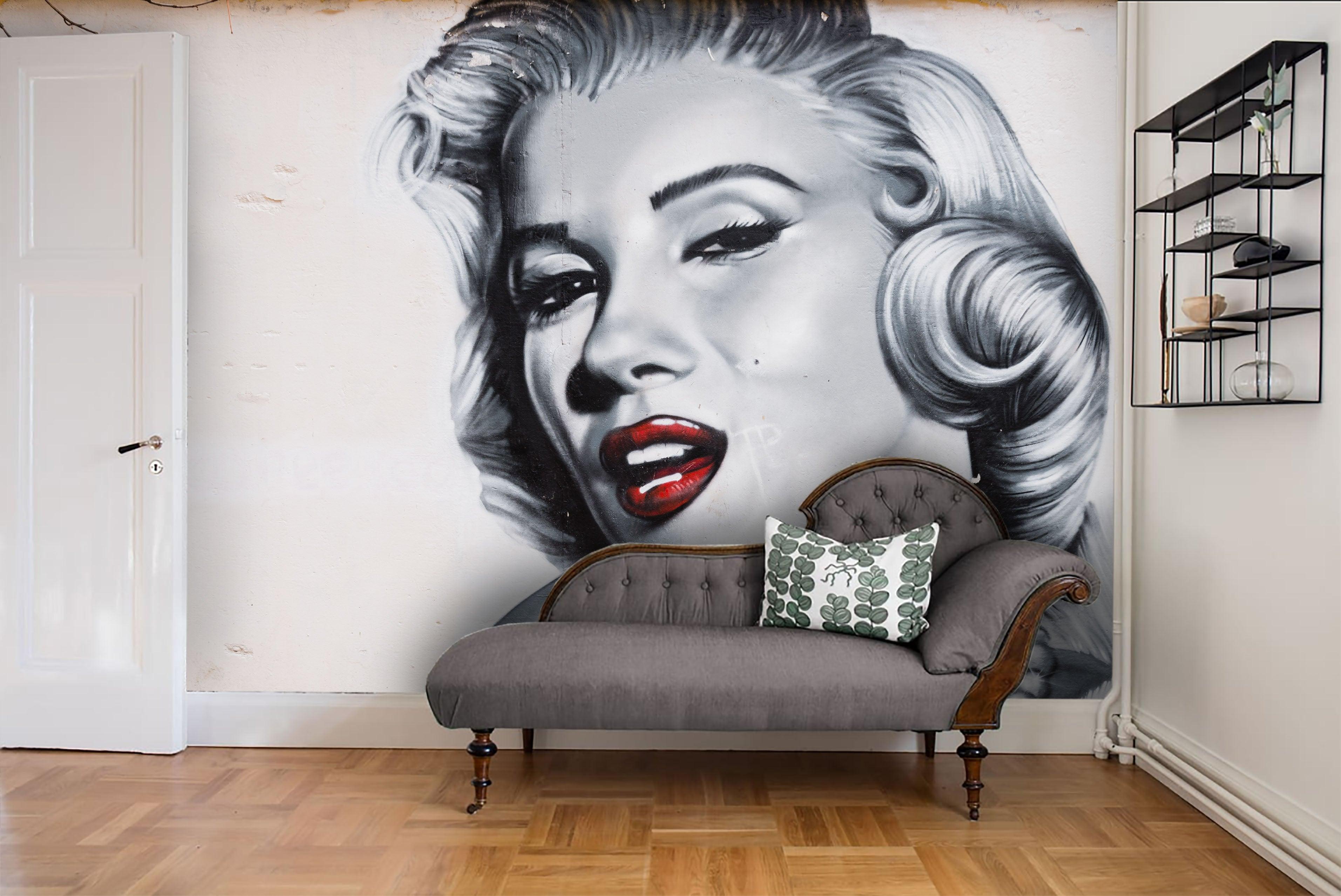 3D Black White Portrait Wall Mural Wallpaper 15- Jess Art Decoration