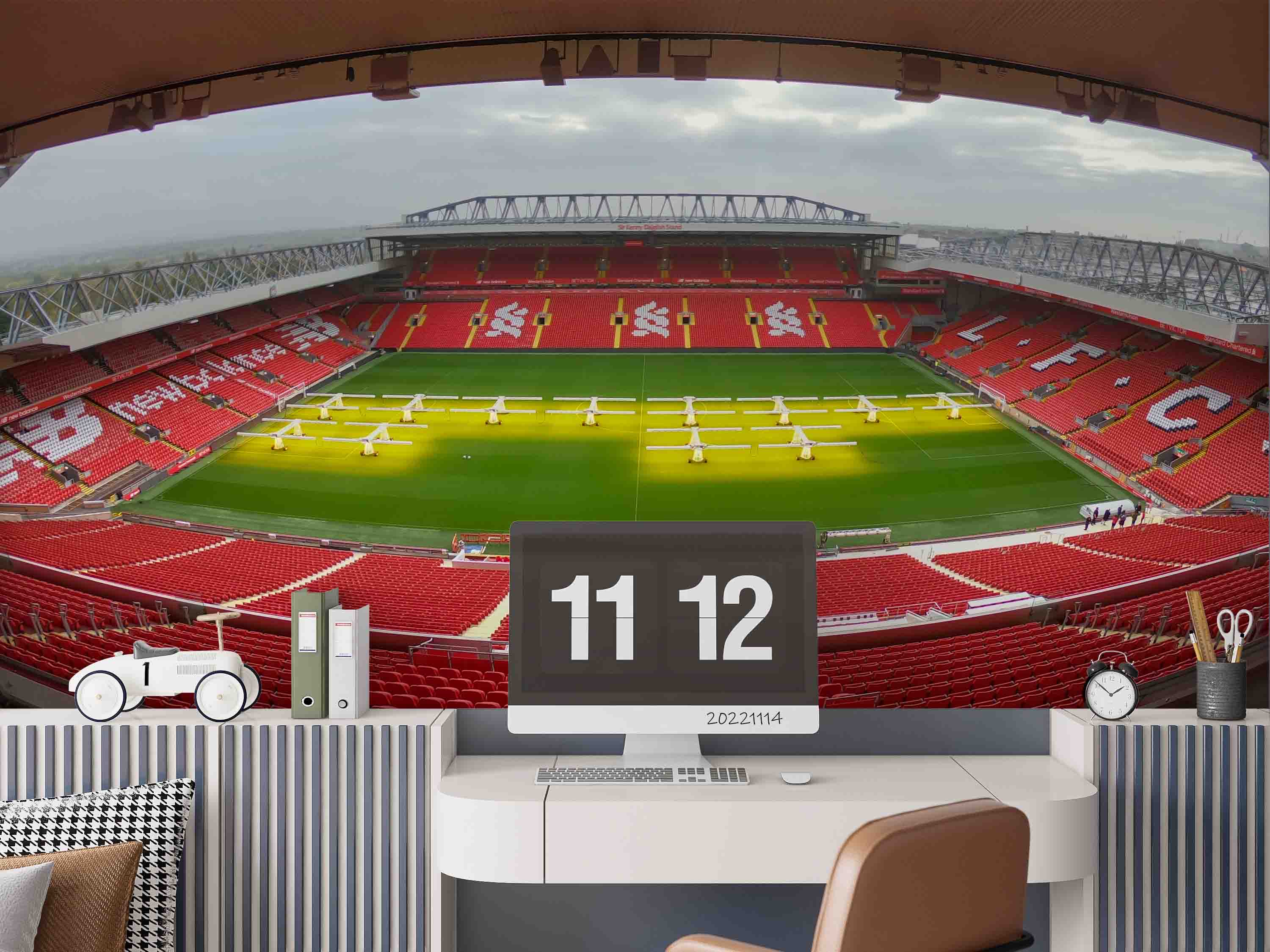 3D UK Anfield stadium Wall Mural Wallpaper GD 190- Jess Art Decoration