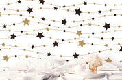 3D Black White  Star Line Wall Mural Wallpaper 19- Jess Art Decoration