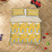 3D Yellow Cat Quilt Cover Set Bedding Set Duvet Cover Pillowcases LXL 121- Jess Art Decoration