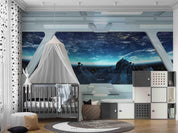 3D Space Capsule Earth Meteorite Wall Mural Wallpaper GD 4689- Jess Art Decoration