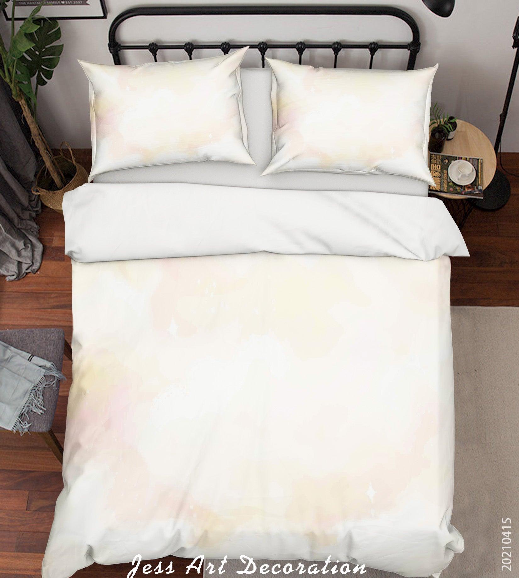 3D Watercolor Cloud Quilt Cover Set Bedding Set Duvet Cover Pillowcases 117- Jess Art Decoration