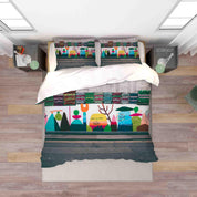 3D Abstract Art Street Graffiti Quilt Cover Set Bedding Set Duvet Cover Pillowcases 99- Jess Art Decoration