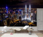 3D City Night Scene Wall Mural Wallpaper 127- Jess Art Decoration
