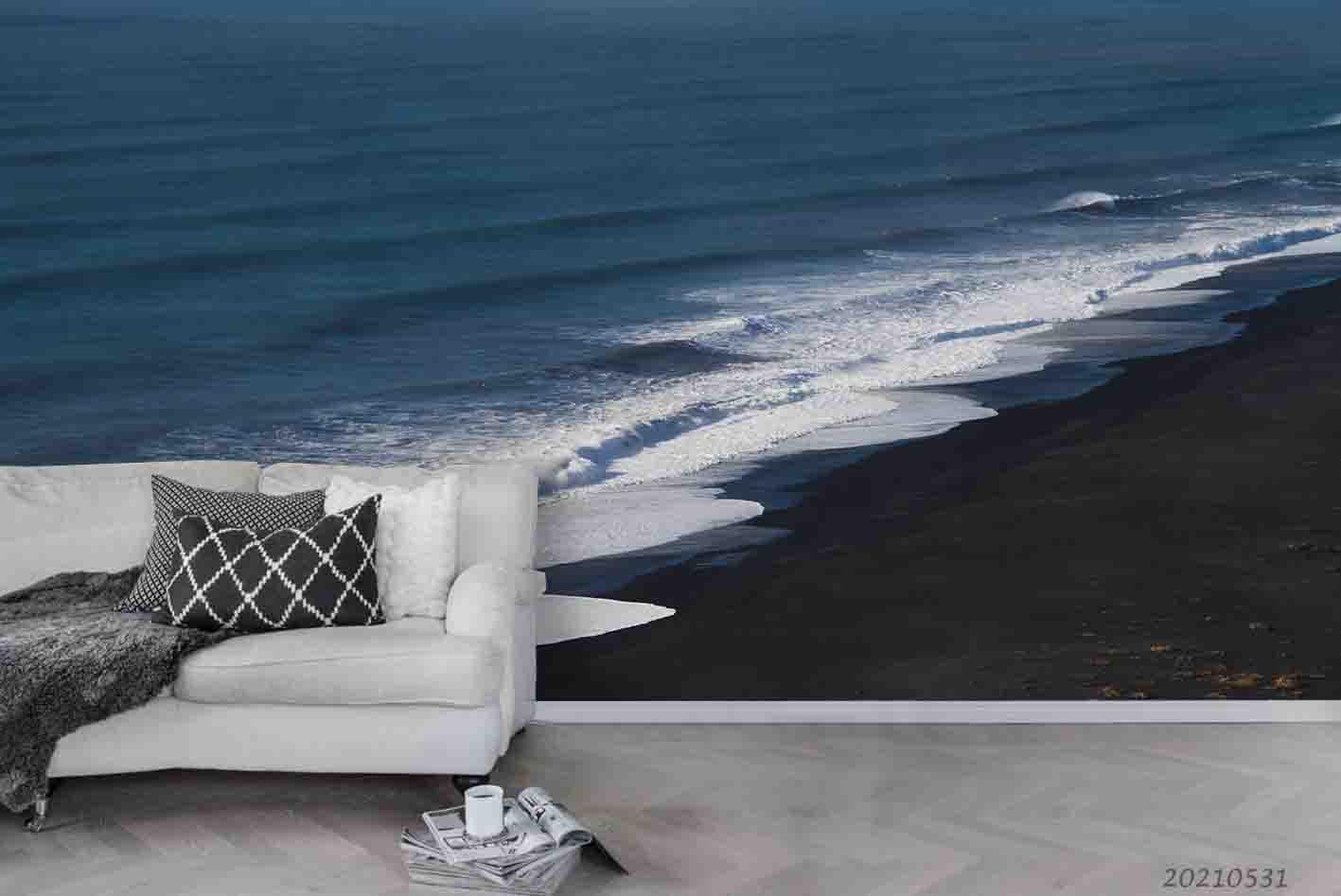 3D  Beach Surround Seaside Sunlight Wall  Mural Wallpaper SWW720- Jess Art Decoration