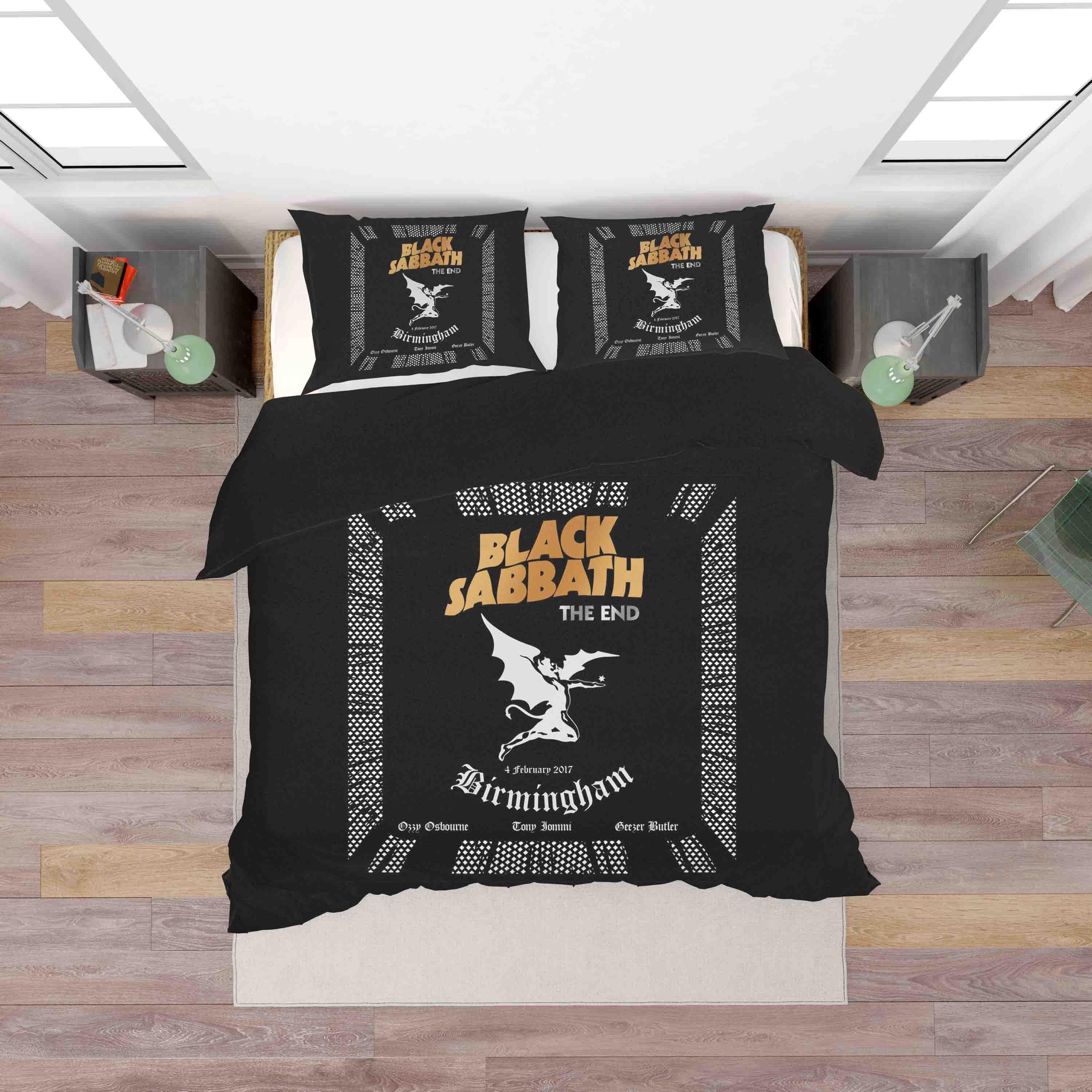 3D Black Sabbath Quilt Cover Set Bedding Set Duvet Cover Pillowcases SF38- Jess Art Decoration