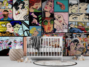 3D Anime Poster Collage anime poster collage wall wall mural wallpaper for teen room - view 2