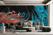 3D Colorful Liquid Texture Wall Mural Wallpaper SWW4205- Jess Art Decoration