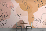 3D Abstract Color Leaf Wall Mural Wallpaper LQH 211- Jess Art Decoration