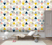 3D Color Triangle Geometry Wall Mural Wallpaper 103- Jess Art Decoration