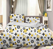 3D Abstract Geometric Pattern Quilt Cover Set Bedding Set Duvet Cover Pillowcases 121- Jess Art Decoration