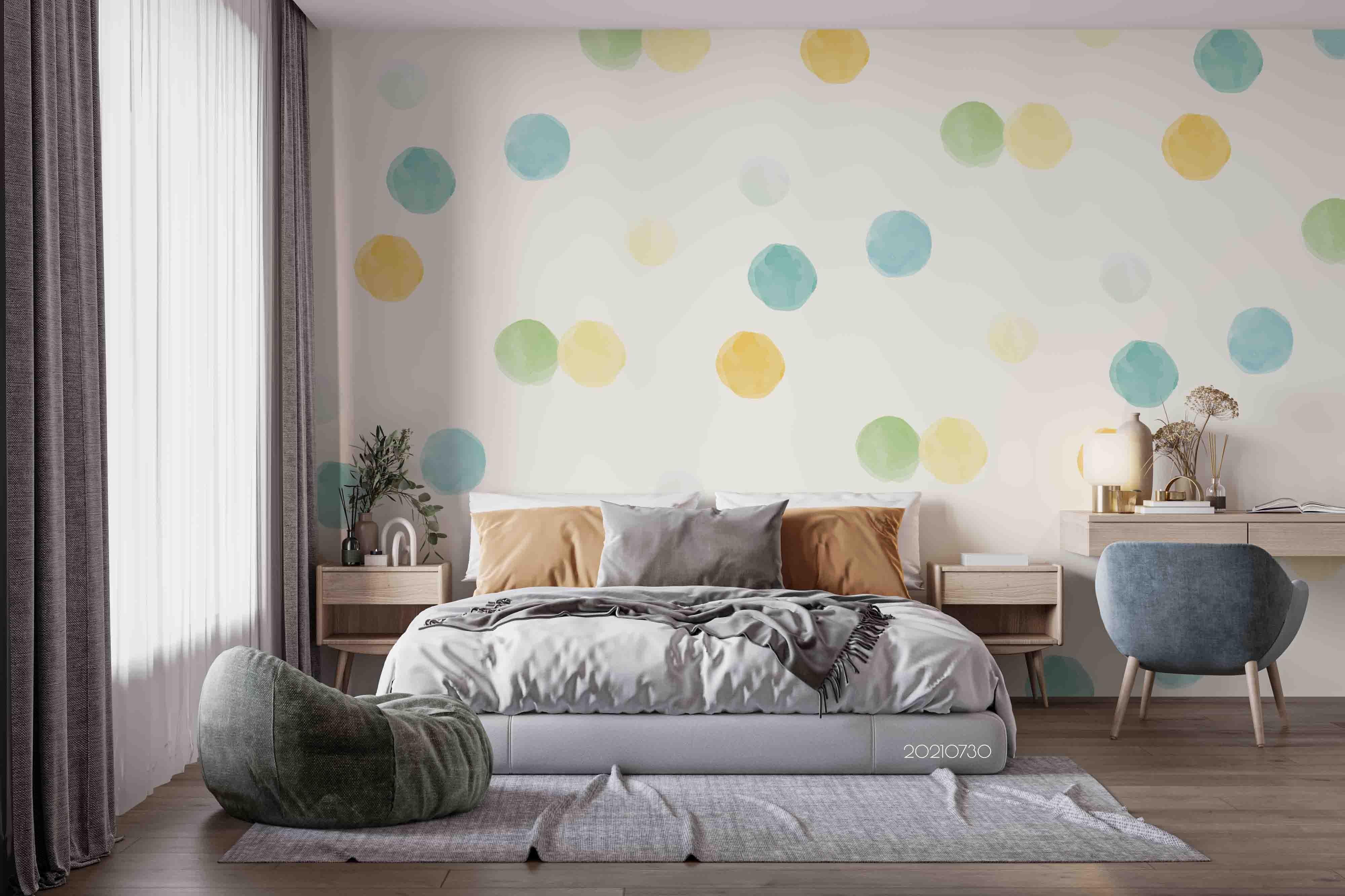3D Color Geometric Pattern Seamless Wall Mural Wallpaper SWW4417- Jess Art Decoration